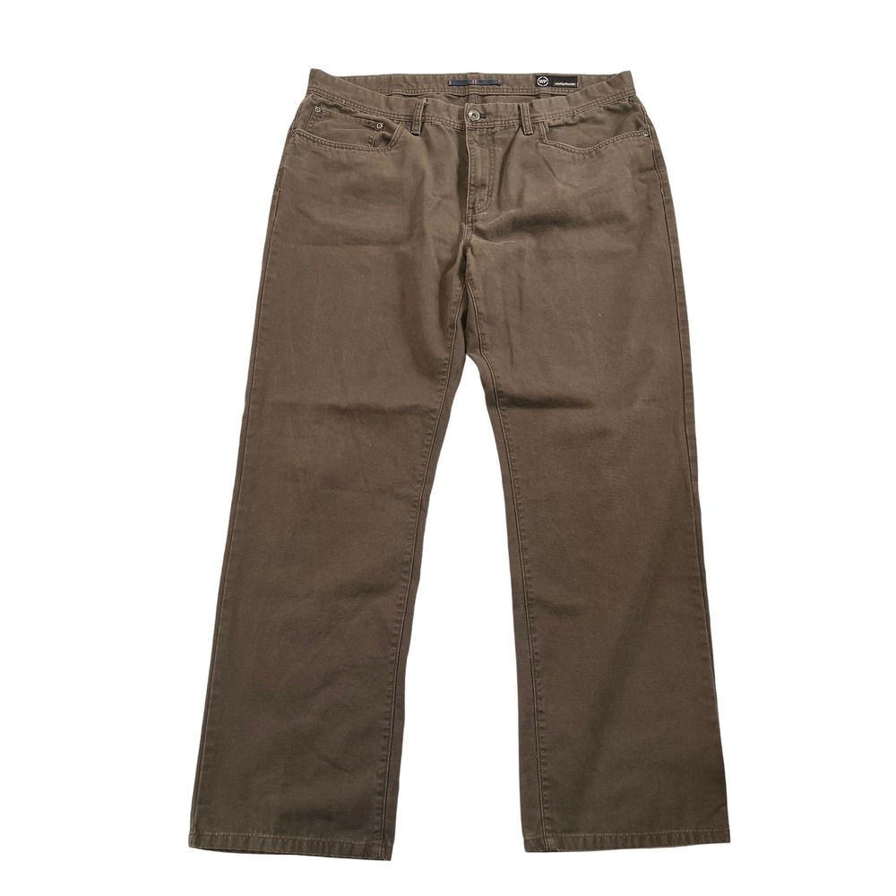 AG Adriano Goldschmied Jeans Men Size 40x32 Brown Straight Leg Weatherproof